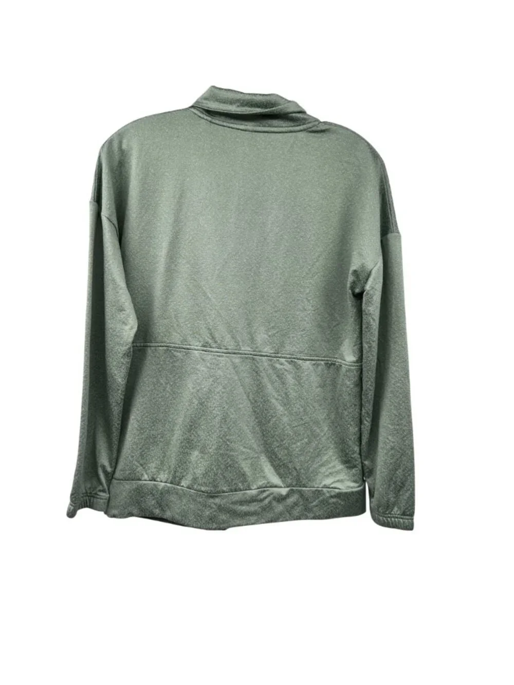 MONDETTA Womens Active Pullover Top 1/2 Zip Green Size Small Pockets